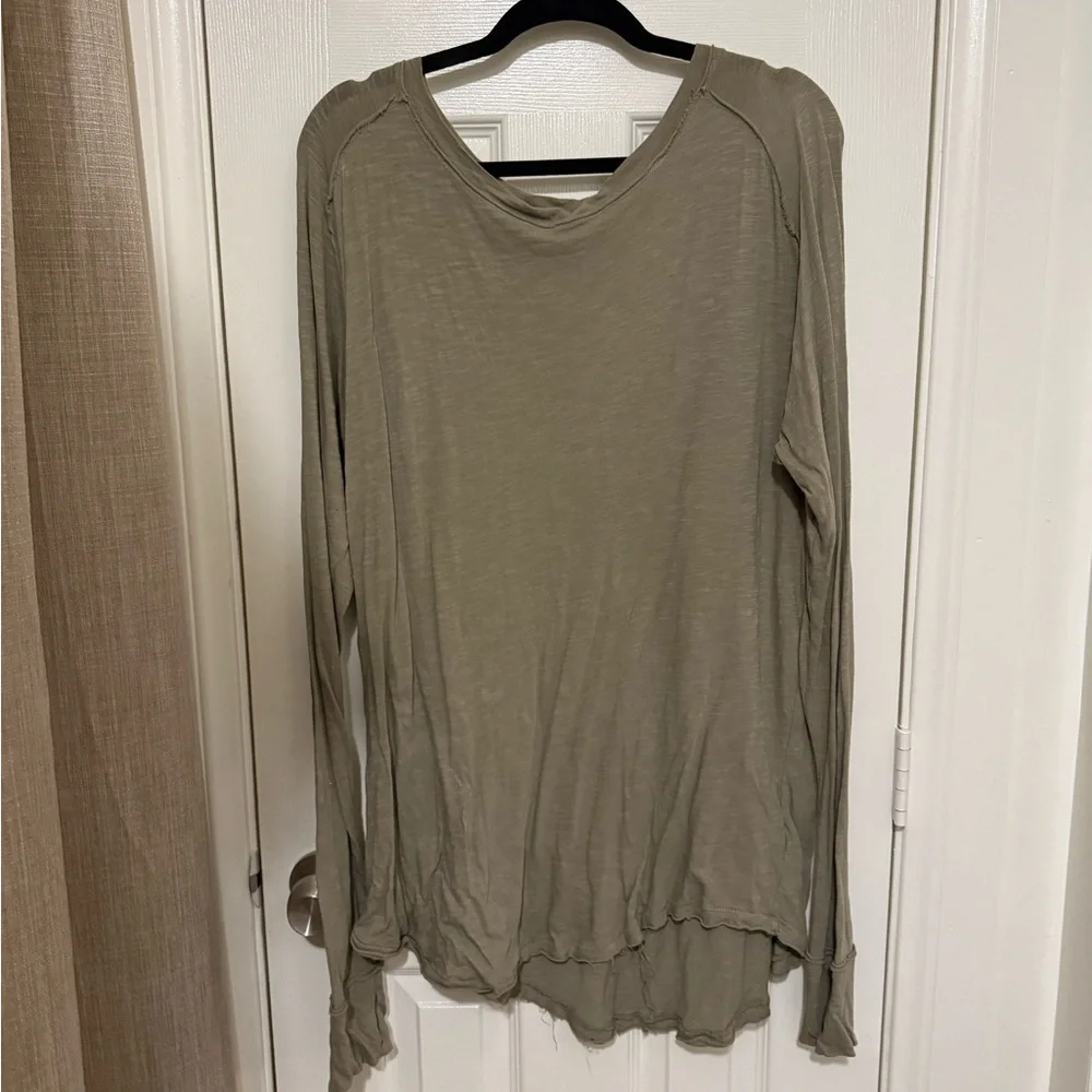 Free People We the Free Arden Extra Long Cotton Top - Picture 2 of 6